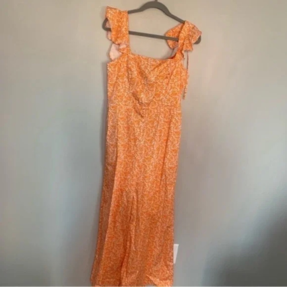Anthropologie Hutch Jumpsuit Matchsticks  Ruffle Jumpsuit Medium Petite - Picture 6 of 9